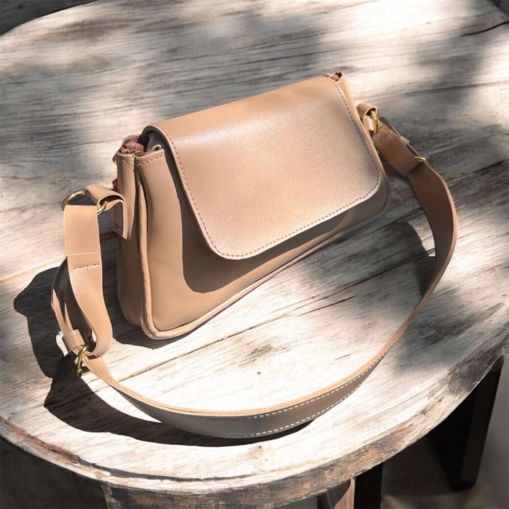 Beige Small Shoulder Bag - Image 4
